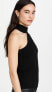 L'AGENCE Women's Imani Mock Neck Knit Tank Black Size M