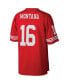 Фото #2 товара Men's Joe Montana Scarlet San Francisco 49ers Legacy Replica Jersey