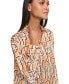 Фото #8 товара Women's Abstract-Print Oversized Shirt