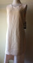 Alfani Women's Side split Back zip Shift Dress Sleeveless Blush 6