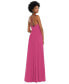 ფოტო #2 პროდუქტის Women's Scoop Neck Convertible Tie-Strap Maxi Dress with Front Slit