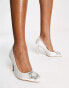 Be Mine Bridal Adore court shoes with embellishment in white