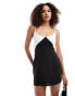 Фото #4 товара Missyempire tailored cami mini dress in monochrome