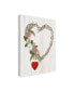 Kathleen Parr Mckenna Rustic Valentine Heart Wreath I Canvas Art - 15" x 20"