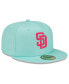 ფოტო #4 პროდუქტის Men's Mint San Diego Padres City Connect 59FIFTY Fitted Hat