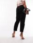 Фото #6 товара Topshop Curve corduroy peg trouser in black