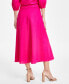 Фото #2 товара Women's A-Line Belted Maxi Skirt, Created for Macy's