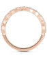 ფოტო #6 პროდუქტის Diamond Honeycomb Band (3/4 ct. t.w.) in 14k White, Yellow or Rose Gold