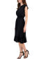 ფოტო #3 პროდუქტის Women's Ruffled-Trim Smocked-Waist Midi Dress