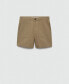 Men's Herringbone Cotton Bermuda Shorts Зеленый, 31R - фото #7