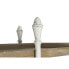 Фото #4 товара Полка DKD Home Decor Белый Натуральный Металл Ель древесина ели 40 % Металл 190 x 40 x 200 cm