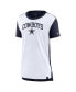 ფოტო #3 პროდუქტის Women's Cream/Navy Dallas Cowboys Wordmark Tri-Blend T-Shirt