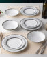 Laurelvale 4 Piece Dinner Plate Set, Service for 4 Белый, Plate - фото #13