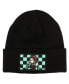 ფოტო #1 პროდუქტის Men's Character Embroidered Plain Black Cuffed Knitted Winter beanie Hat