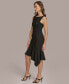 ფოტო #2 პროდუქტის Women's Boat-Neck Sleeveless Ruffled-Hem Sheath Dress