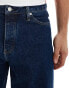 Calvin Klein Jeans authentic straight jeans in dark wash Dunkles Denim, W28 L32 - фото #4