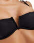 Фото #4 товара South Beach mix and match monowire bikini top with in black