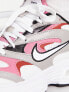 Nike Zoom Air Fire trainers in white, stone and desert berry