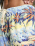 Фото #4 товара Polo Ralph Lauren hawaiian print terry cotton shorts in blue CO-ORD