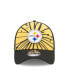 Фото #3 товара Men's Gold, Black Pittsburgh Steelers Shattered 39THIRTY Flex Hat