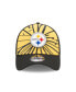 Men's Gold, Black Pittsburgh Steelers Shattered 39THIRTY Flex Hat