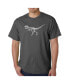 Фото #3 товара Men's Word Art T-Shirt - Dinosaur T-Rex Skeleton