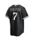 Фото #3 товара Men's Tim Anderson Black Chicago White Sox City Connect Replica Player Jersey