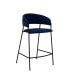 Фото #1 товара Nara Faux Leather and Metal Counter Height Bar Stool