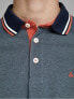 Men´s polo T-shirt JEPAULOS POLO SS NOOS Denim Blue SLIM FIT