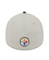 Men's Stone/Black Pittsburgh Steelers 2023 NFL Draft 39THIRTY Flex Hat