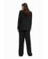 ფოტო #5 პროდუქტის Women's Straight textured blazer