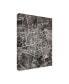 Фото #2 товара Michael Tompsett Leeuwarden Netherlands City Map Black Canvas Art - 19.5" x 26"