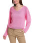 Фото #1 товара Lafayette 148 New York Voluminous Sleeve V-Neck Sweater Women's M