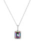 ფოტო #2 პროდუქტის Mystic Topaz (3-1/2 ct. t.w.) & Diamond (1/6 ct. t.w.) 18" Pendant Necklace in 14k White Gold