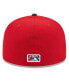 Фото #5 товара Men's Red Binghamton Rumble Ponies Authentic Collection Alternate Logo 59FIFTY Fitted Hat