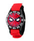 Фото #1 товара Marvel Spider-Man Boys' Black Plastic Time Teacher Watch