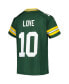 ფოტო #4 პროდუქტის Big Boys Jordan Love Green Green Bay Packers Game Jersey