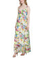 Фото #3 товара Women's Printed Sleeveless Tiered Maxi Dress