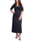 Фото #1 товара Платье женское длинное A-Line с открытыми плечами 24seven Comfort Apparel