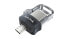 Фото #2 товара USB флеш-накопитель SanDisk Ultra Dual m3.0 - 64 GB - USB Type-A / Micro-USB - 3.2 Gen 1 (3.1 Gen 1) - Slide - 5.2 г - Черный - Серебро - Прозрачный