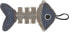 Фото #1 товара Barry King Barry King szkielet ryby z mocnego materiału szary/granatowy 14 x 7,5 cm