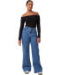 ფოტო #5 პროდუქტის Women’s Curvy Stretch Wide Jean
