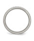 Stainless Steel Polished Grey Carbon Fiber Inlay 6mm Band Ring