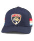 Фото #1 товара Men's Navy Florida Panthers HotFoot Stripes Trucker Adjustable Hat