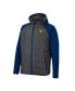 Фото #3 товара Men's Charcoal, Navy West Virginia Mountaineers Good On You Raglan Full-Zip Jacket