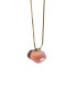 Фото #1 товара seree cloud - Pink agate pendant necklace