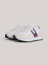 Фото #3 товара Tommy Jeans Mid Trainers in White and beige