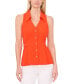 Фото #1 товара Women's Sleeveless Button Down Collared Blouse