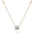 Shimmering bronze necklace with zircons NCL87R