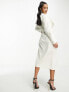 Фото #3 товара Vila Petite waterfall belted duster coat in cream